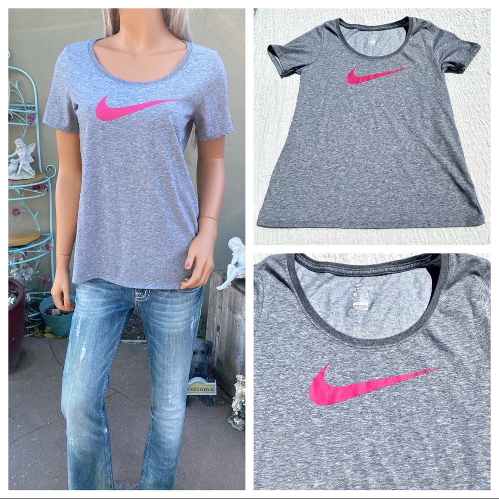“THE NIKE TEE” DRI-FIT Athletic Cut Scoop T-shirt - Picture 10 of 14